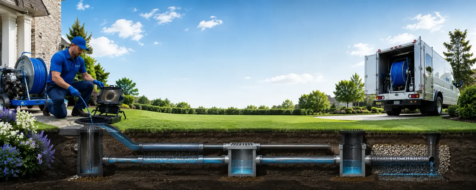 Outdoor drain cleaning information for Blue Rapids, KS
